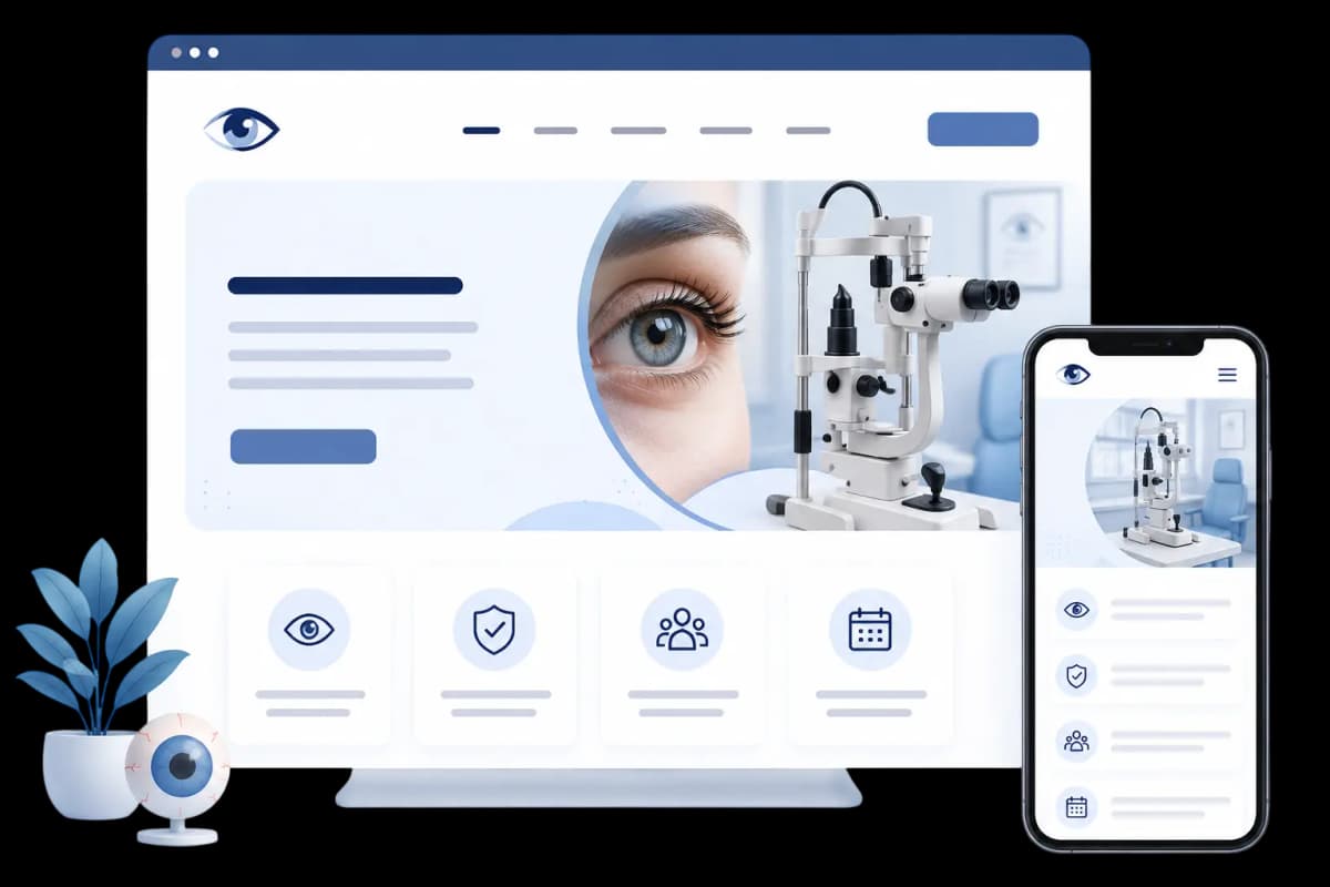 ophthalmology website design services focused on patient growth and online visibility